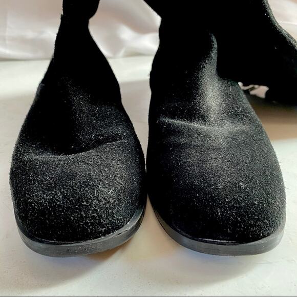 Corso Como Black Suede Over-The-Knee Boots 6.5 - Picture 3 of 6